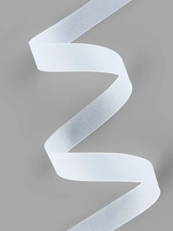 Лента репсовая, 25 мм, 23&plusmn;1 м, белая №01