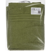 Набор полотенец махровых Luscan/бордюр 400г/м2, 40х70 оливков, 10шт/уп