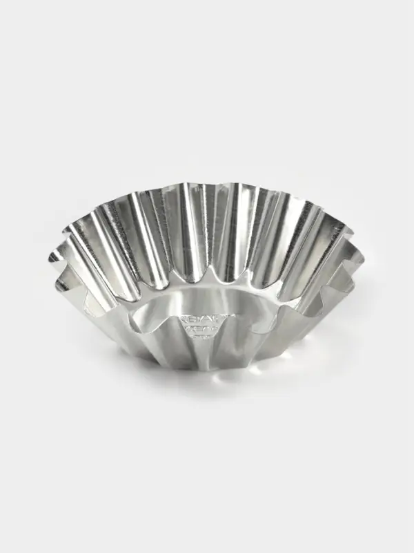 Форма для выпечки кекса, d=8.9 см, h=2.7 см, жесть, серебристая