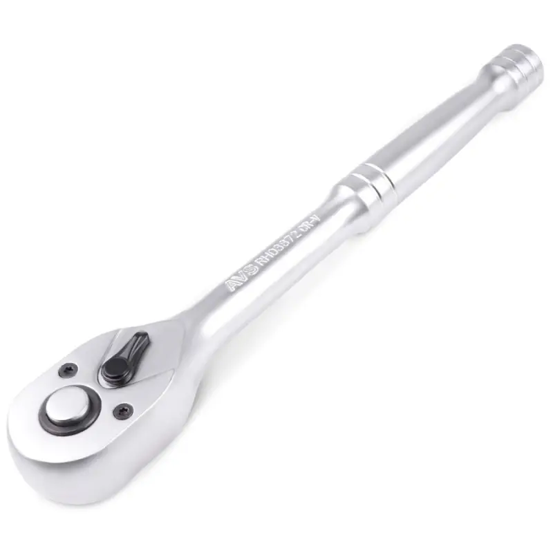 Рукоятка трещоточная 1/4"DR 72 зубца (металлическая ручка) AVS RH01472