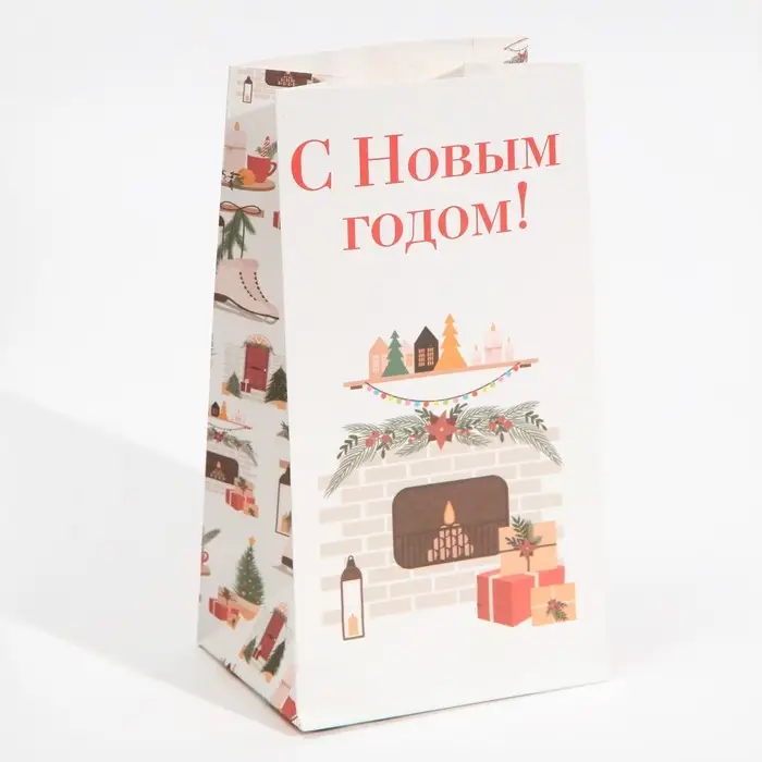 Пакет без ручек «Новогоднее настроение», 10 х 19.3 х 7 см Пакет без ручек «Новогоднее настроение», 10 х 19.3 х 7 см