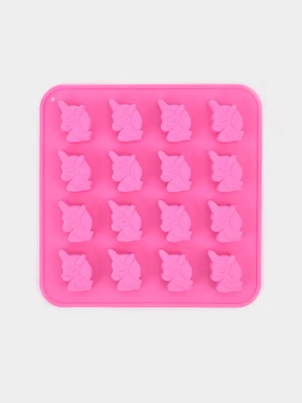 Форма для конфет и шоколада Доляна &laquo;Пони&raquo;, силикон, 18&times;18&times;1 см, 16 ячеек, МИКС