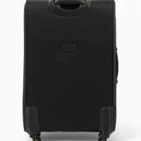 Чемодан на колёсах Royalbag большой 104 л (L), на молнии, с увеличением, кодовый замок, 4 колеса, чёрный