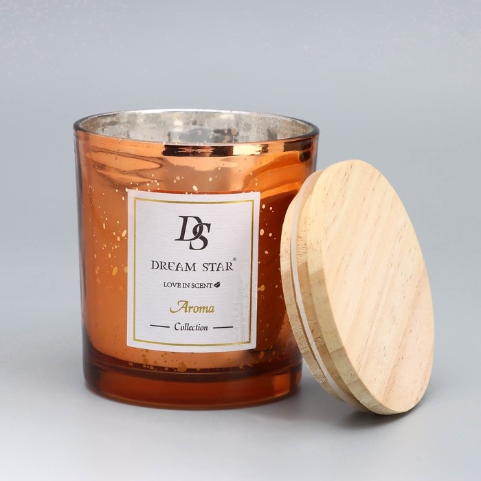 Свеча ароматическая в стакане  Свеча ароматическая в стакане "Dream Star", белый чай и имбирная лилия, 7,5х8,5 см