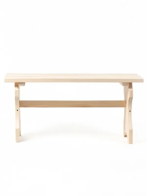 Лавка деревянная, резная №1 90х42х30 см