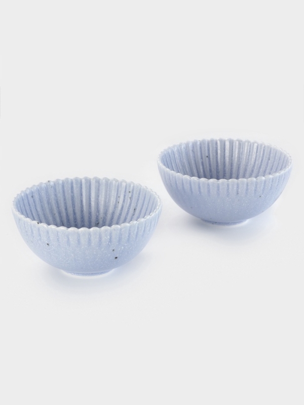 Салатники Доляна &laquo;Коралл&raquo;, d=16.1 см, набор 2 шт., керамика, голубые