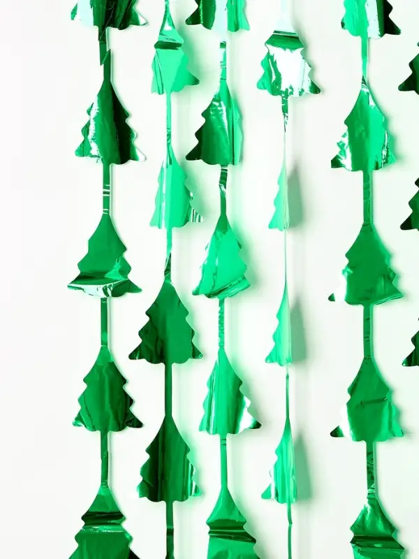 Праздничный занавес «Ёлочки» цвет зелёный 1*2 м Праздничный занавес «Ёлочки» цвет зелёный 1*2 м