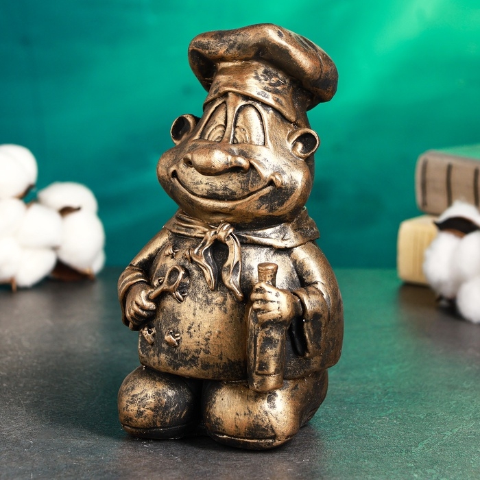 Копилка Копилка "Повар" 10х9х19см, бронза