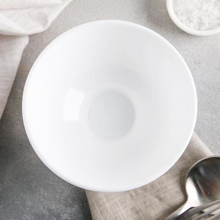 Миска стеклокерамическая Trianon, 460 мл, d=13 см, цвет белый Миска стеклокерамическая Trianon, 460 мл, d=13 см, цвет белый