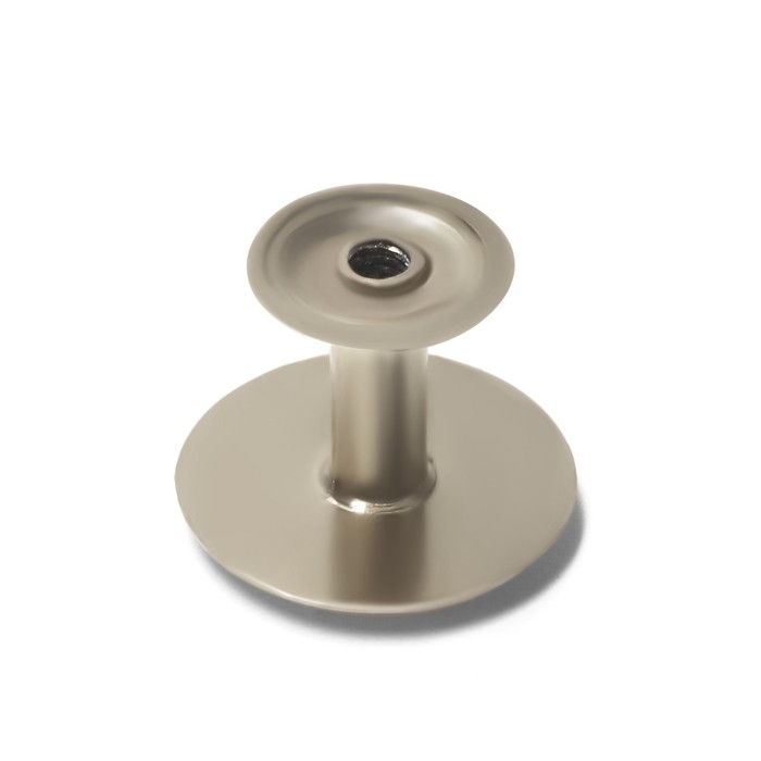 Ручка кнопка ТУНДРА РК002, Матовый никель, 8 шт TMP