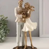 Фигурка полистоун &laquo;Букет для любимой&raquo;, 12.5&times;7.5&times;25.5 см