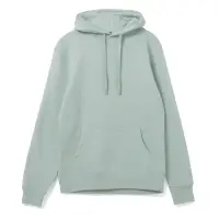 Толстовка с капюшоном унисекс Hoodie, серо-зеленая, размер XS
