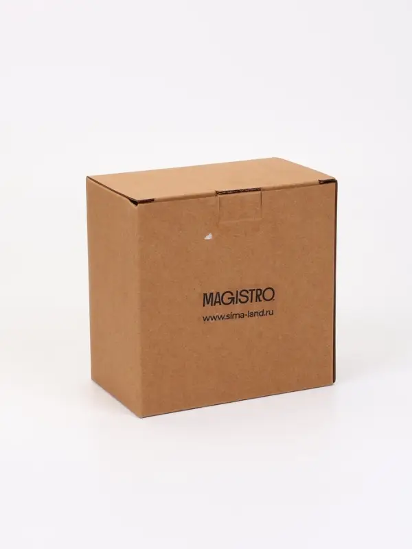 Кофейная пара Magistro Coffee time, чашка 180 мл, блюдце d=14.5 см, фарфор, красная