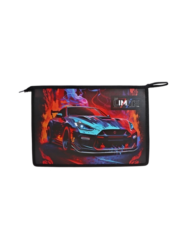 Папка для тетрадей А4, 330x230x100 мм, deVENTE "Speed Zone", молния сверху, пластиковая, для мальчика