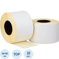 Термоэтикетки ТОП 58х80, 500 шт/рул, вт.40, мороз. кл, 32 рул/уп