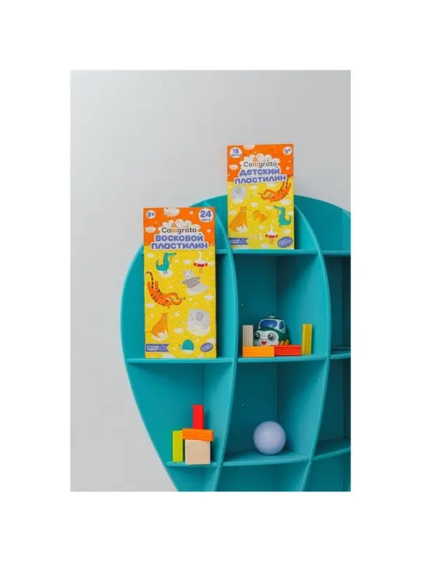 Пластилин мягкий (восковой) Calligrata, 24 цвета, 360 г