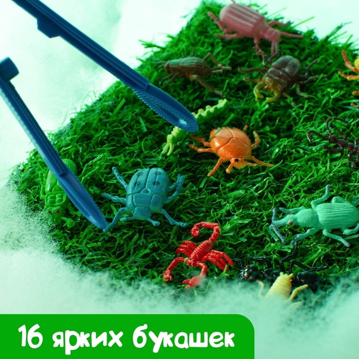 Развивающий набор «Умные букашки»: резиновые фигурки, полянка, по методике Монтессори Развивающий набор «Умные букашки»: резиновые фигурки, полянка, по методике Монтессори