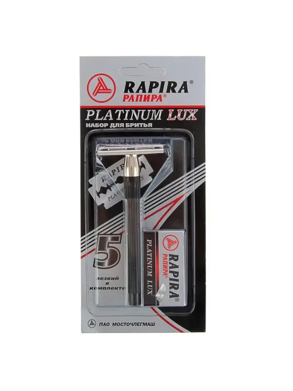 Бритвенный станок Rapira &laquo;Платина Люкс&raquo; + 5 лезвий