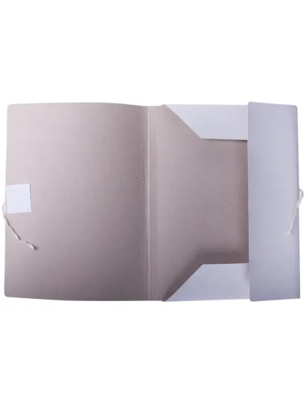 Папка для бумаг с завязками Calligrata, картон немелованный, 220 г/м&sup2;, белый, до 200 л, микс