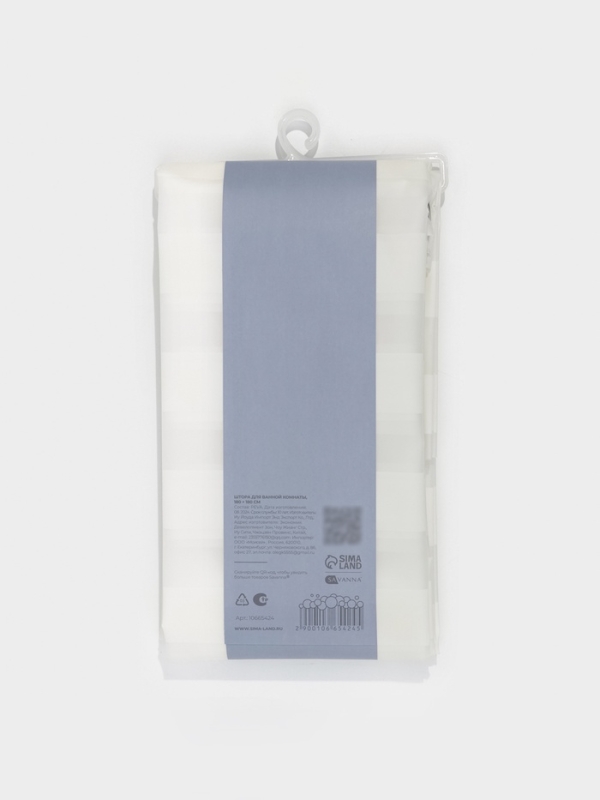 Штора для ванной Штора для ванной "Моно", 180х180 см, PEVA