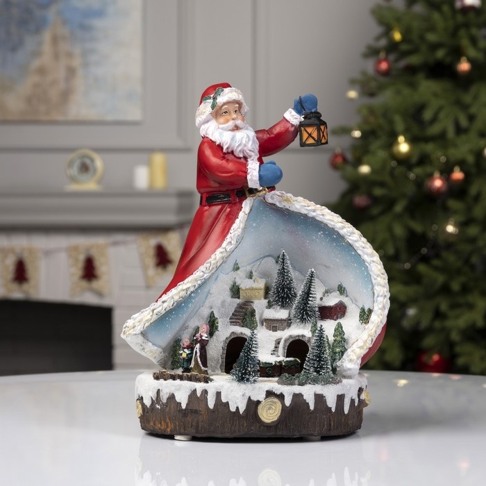 Светодиодная фигура «Дед Мороз и паровоз» 23 × 32 × 16 см, полистоун, батарейки ААх3 (не в комплекте), USB, свечение мульти (RGB) Светодиодная фигура «Дед Мороз и паровоз» 23 × 32 × 16 см, полистоун, батарейки ААх3 (не в комплекте), USB, свечение мульти (RGB)