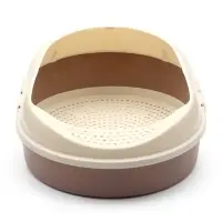 Лоток для кошек &laquo;Космо&raquo;, 51.9&times;37.8&times;21.3 см, с сеткой и бортом, пластик, коричневый