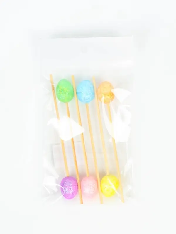 Шпажки "Пасха" блестки, набор 6 шт