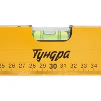 Уровень алюминиевый ТУНДРА, 3 глазка, линейка, 600 мм