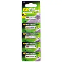Батарейка GP LR27/A27/MN27 BL5 Alkaline 12V отрывные (5/100/1000) (цена за 5 шт)