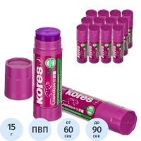 Клей-карандаш&nbsp;15г KORES Chameleon (исчезающий цвет), 16501/16502