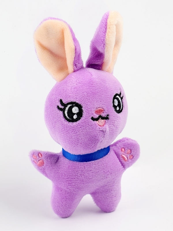 Мягкая игрушка "Заяц", цвет фиолетовый, 10х7х5 см