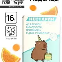 Леденцы в блистере &laquo;Нестарин&raquo;, вкус: апельсин, 16 г
