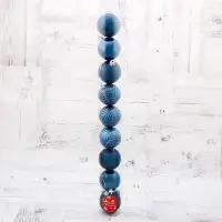 Ёлочные шары &laquo;Новогодние ветви&raquo;, d=6 см, набор 9 шт., синие
