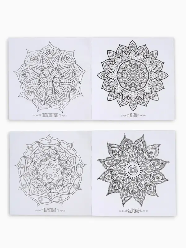Раскраска - антистресс, альбом &laquo;Магия мандалы&raquo; 16стр.
