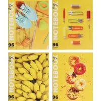 Тетрадь 96 листов в клетку Calligrata &laquo;Солнечное настроение&raquo;, МИКС