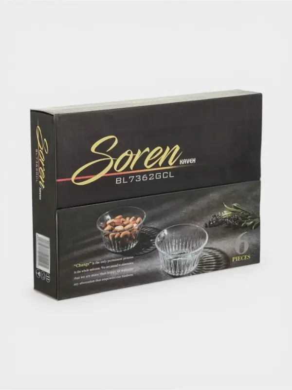 Набор салатников Soren, 150 мл, 6 шт., d=9.5 см, стекло, прозрачный