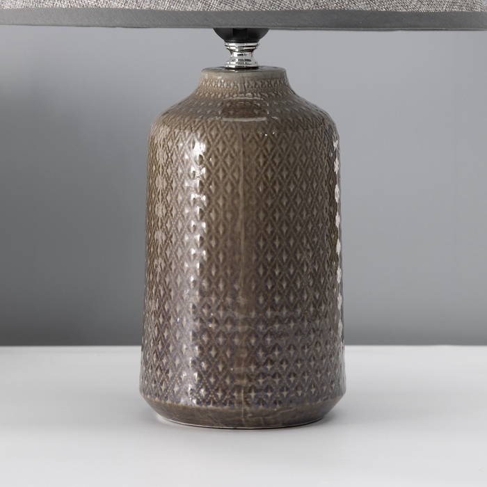 Настольная лампа с абажуром RISALUX «Иридиум», Е27, 40 Вт, 30×30×43 см Настольная лампа с абажуром RISALUX «Иридиум», Е27, 40 Вт, 30×30×43 см