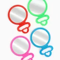 Зеркало настольное, круглое, настенное, 11.5&times;17.8 см, (d=9.5 см), МИКС