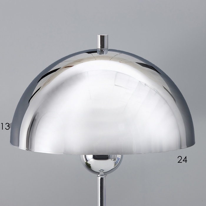Настольная лампа с абажуром RISALUX «Купер» модерн, Е27, 3 Вт, хром, 25×25×53 см Настольная лампа с абажуром RISALUX «Купер» модерн, Е27, 3 Вт, хром, 25×25×53 см