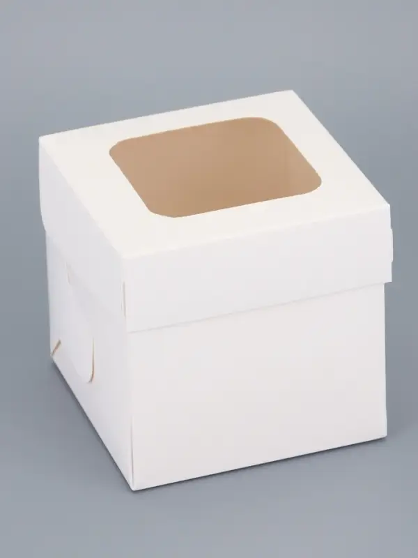 Упаковка под один капкейк, белая, 11 х 11 х 11,1 см Упаковка под один капкейк, белая, 11 х 11 х 11,1 см