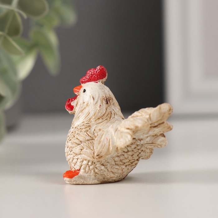 Сувенир полистоун Сувенир полистоун "Белый петушок" МИКС 5х3х3,3 см