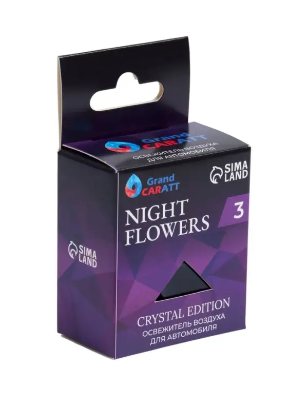 Ароматизатор подвесной Grand Caratt Crystal Edition, Night Flowers, 7 мл