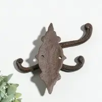 Крючки настенные раздвижные &laquo;Вензель&raquo;, ключница декоративная, чугун, 14&times;14.5&times;2 см