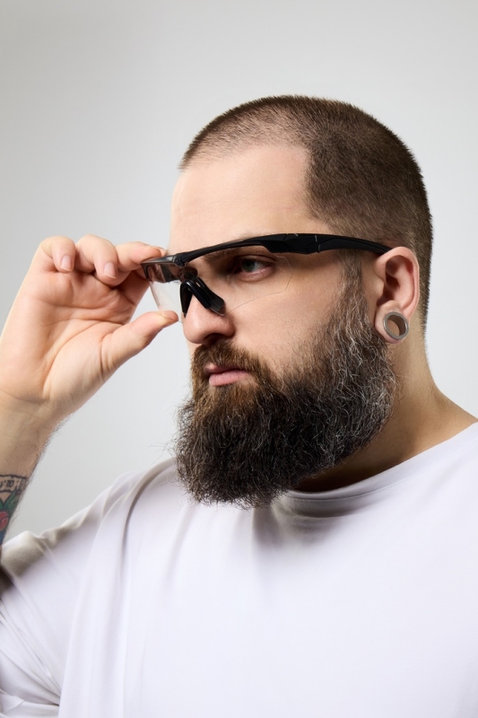 Очки тактические, стрелковые "Storm tactic" линзы - прозрачные