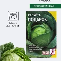 Семена Капуста белокочанная &laquo;Подарок&raquo;, 0.5 г, &laquo;Сембат&raquo;