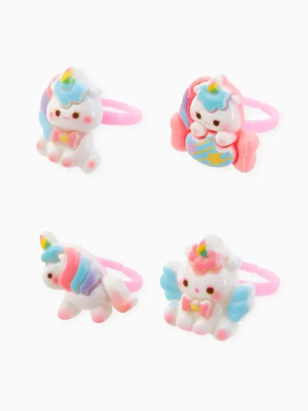 Кольцо «Выбражулька» единороги, форма МИКС, цветное, безразмерное Кольцо «Выбражулька» единороги, форма МИКС, цветное, безразмерное