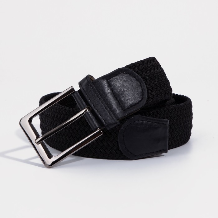 Ремень мужской, ширина 4 см, пряжка металл, цвет чёрный Ремень мужской, ширина 4 см, пряжка металл, цвет чёрный