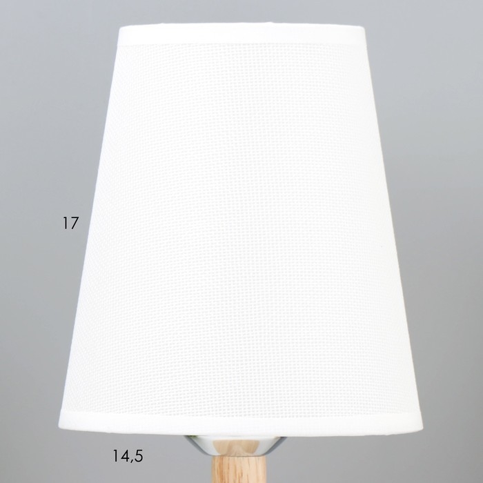 Настольная лампа Настольная лампа "Бордо" Е27 40Вт белый 14х14х30 см RISALUX