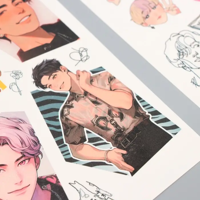 Переводные татуировки детские «Корейские парни», тату — 2 листа