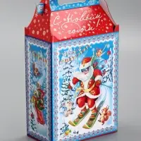 Подарочная новогодняя коробка &laquo;Олимпиада&raquo;, для сладких подарков, 17.8&times;10&times;32.5 см